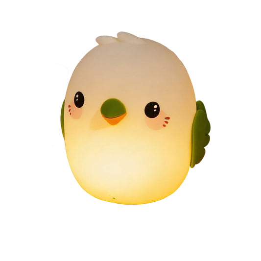 FenDouNiao AI Smart Voice Night Light Silicone Tap Light USB Rechargeable Kids Eye-Caring Soft Light Bedside Lamp
