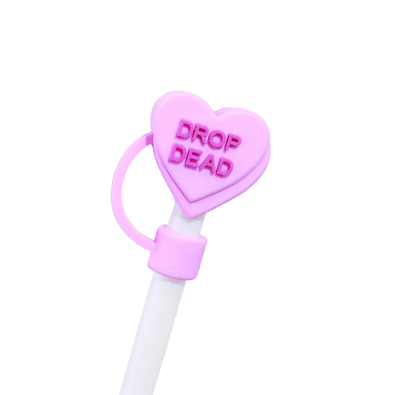 Purple Heart Straw Cover