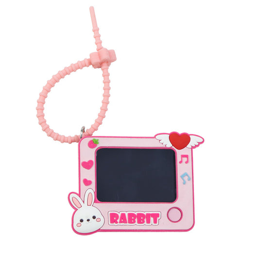 rabbit Doodle board keychain