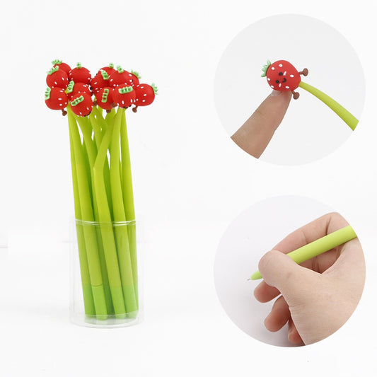 Creative Sunflower Silicone Pen - Cute And Stress-Relieving Shaker Pen - Student Stationery