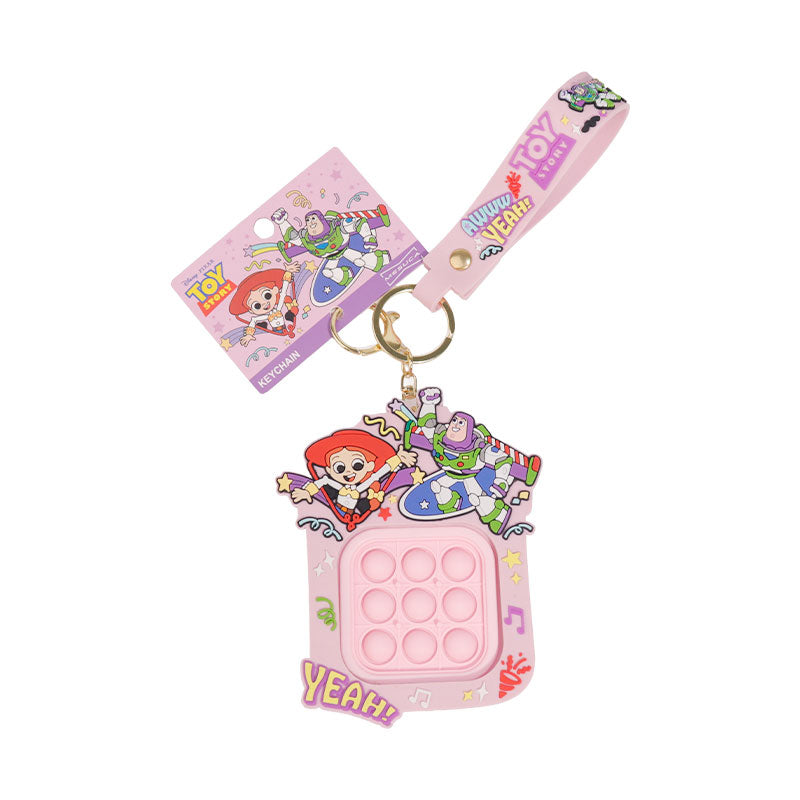 Disney Officially Licensed Toy Story Sound-Making Fidget Keychain, Silicone Pop It Charm, Bulk Wholesale In Stock