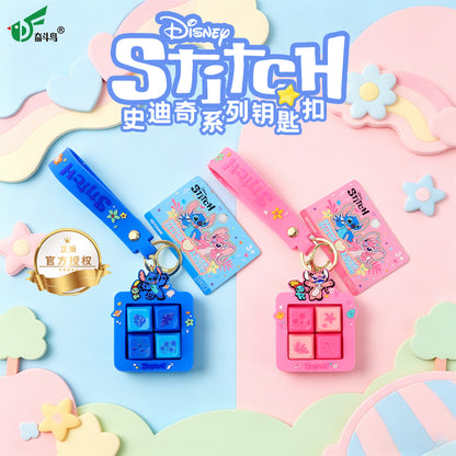 Disney Licensed Stitch & Angel Squishy Keychain Stress Relief Bag Charm