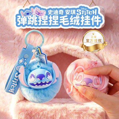 Disney Stitch & Angel Squish Squeeze Fidget Keychain