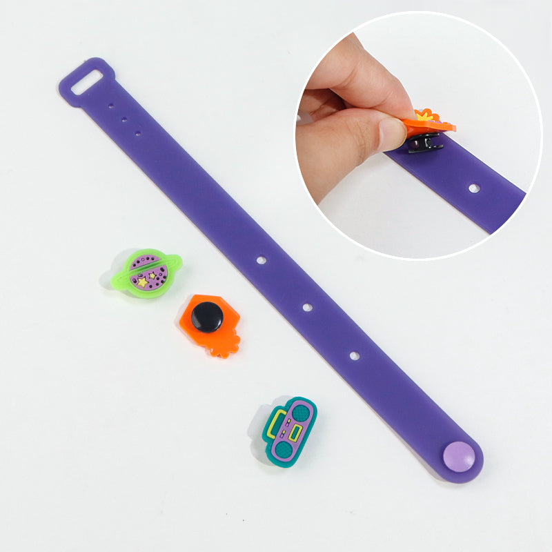 DIY Pop It Bracelet Kit for Kids - Mix & Match Sensory Jewelry - Creative Building Toy - Educational Hands-On Craft Gift