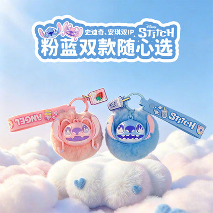 Disney Stitch & Angel Squish Squeeze Fidget Keychain