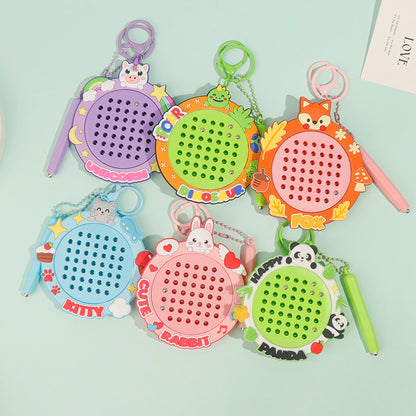 Магнитный шариковый рисовальный брелок – мини-антистресс-игрушка для детей и взрослых – многоразовый планшет для рисования и брелок для сумки – веселый EDC-аксессуар