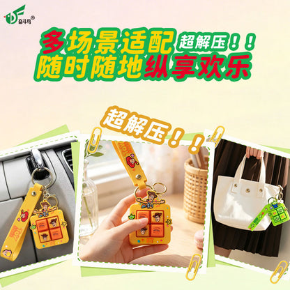 Toy Story Stress Relief Keychain Cartoon Bag Pendant Fidget Keyboard