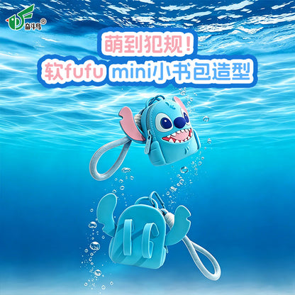 Licensed Disney Stitch Angel Silicone Mini Crossbody Earphone Bag