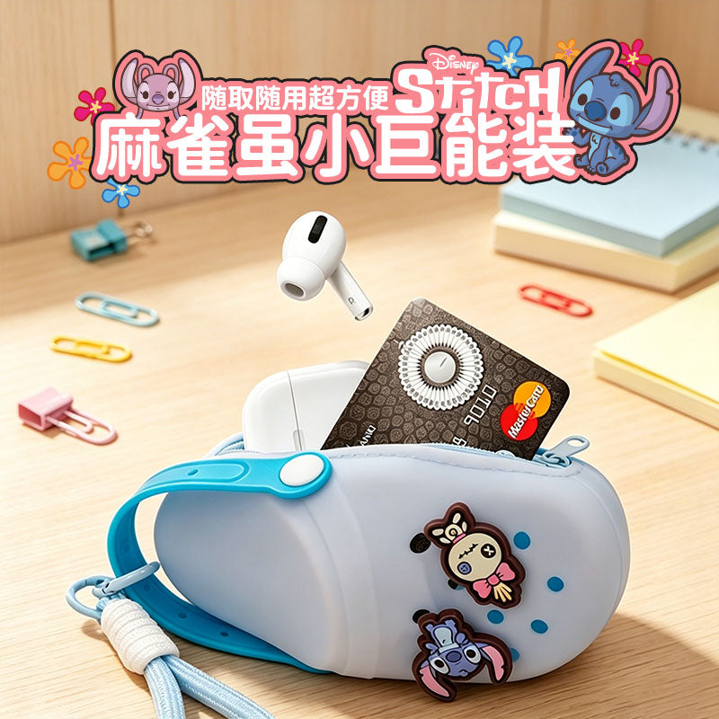 Disney Stitch DIY Silicone Mini Storage Keychain Pouch
