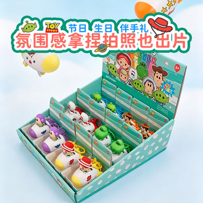 Toy Story Voice Stress Relief Plane Pendant, Cartoon Character Keyring Backpack Decorations, Collectible Toy Gift