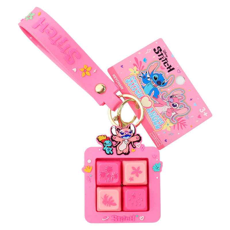 Disney Licensed Stitch & Angel Squishy Keychain Stress Relief Bag Charm