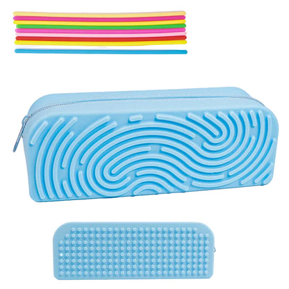 Blue Educational Rectangular Pencil Case