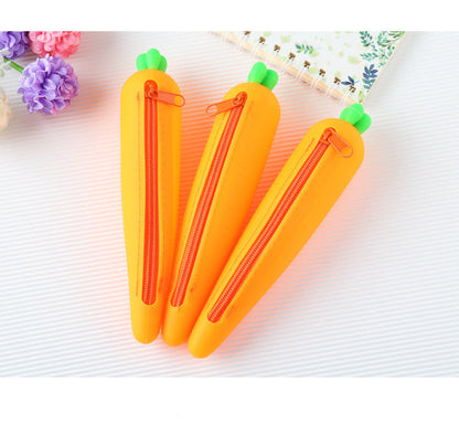 Carrot Silicone Pencil case supplies