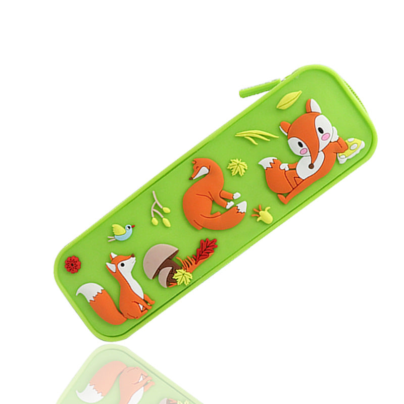 Fox Printed Pencil Case