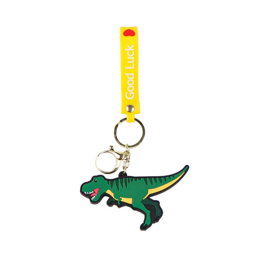 Green dinosaur keychain