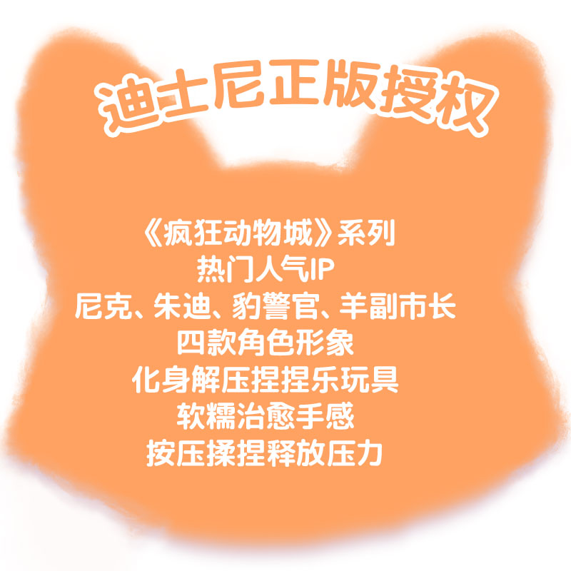 Zootopia Series Handmade LSR Liquid Silicone Squishy Toys – Soft Squeeze Sensory Toys, Cute Animal Characters
