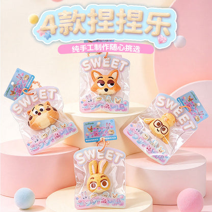 Zootopia Series Handmade LSR Liquid Silicone Squishy Toys – Soft Squeeze Sensory Toys, Cute Animal Characters