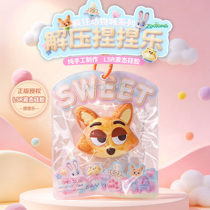 Zootopia Series Handmade LSR Liquid Silicone Squishy Toys – Soft Squeeze Sensory Toys, Cute Animal Characters