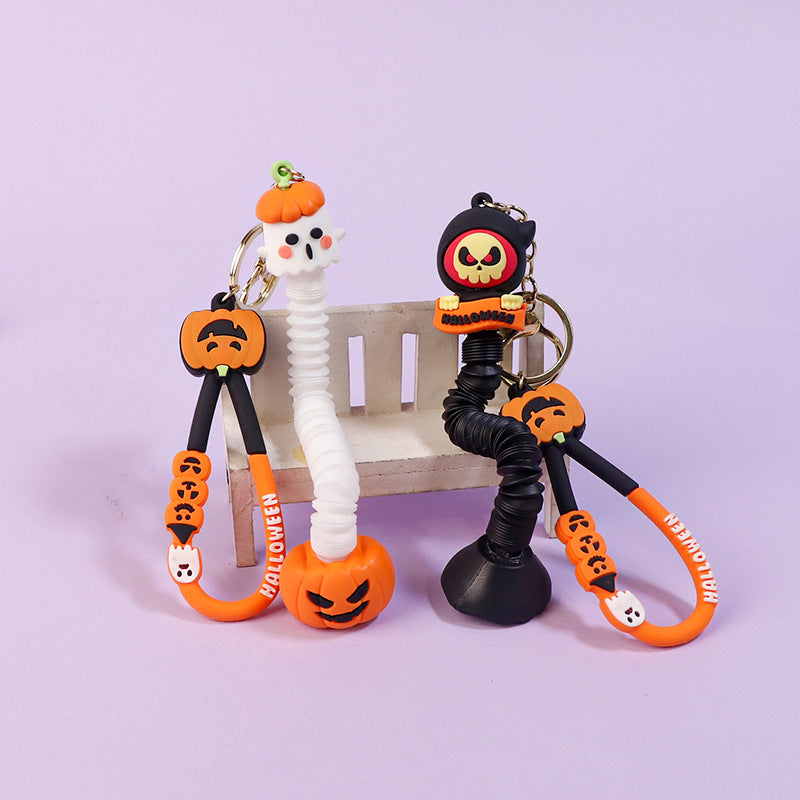 Halloween Creative Carnival Night Horror Night Doll Keychain- PVC Keychain Cute Personalized Pendant