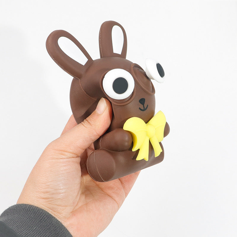 Pressable Silicone Rabbit Toy