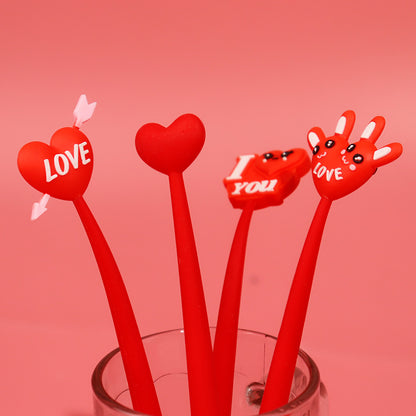 Red heart-shaped pen factory