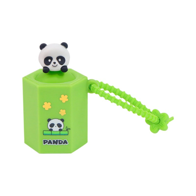 Squeezable Panda green Plush Toy