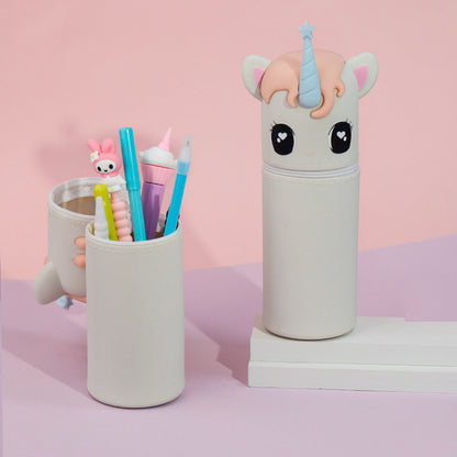Wholesale white unicorn pencil holder