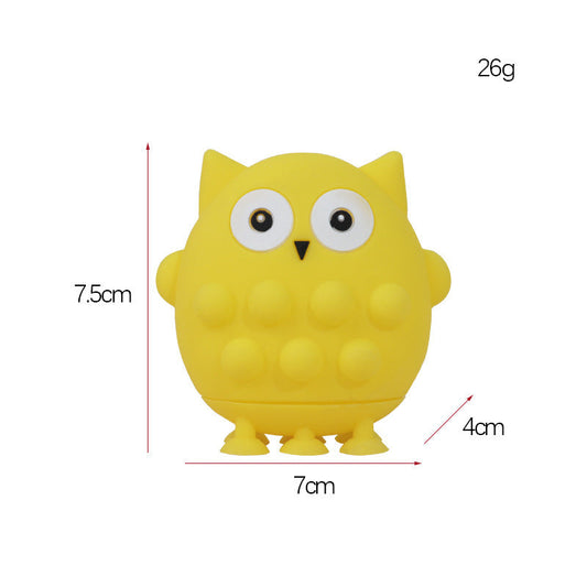 Yellow Owl Decompression Toy