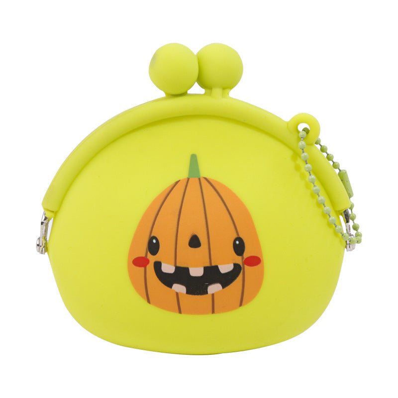 Yellow pumpkin coin purse