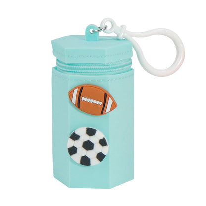 3D Hexagon Silicone Zipper Pouch, DIY Mini Storage Bag, Cute Portable Case for Coins, Earbuds & Small Accessories