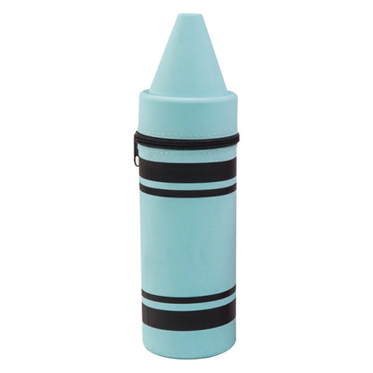 blue Silicone crayon pencil case