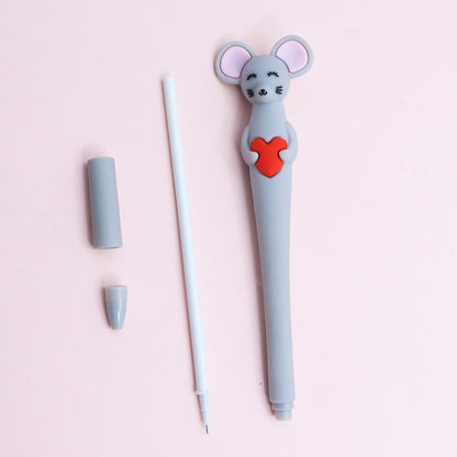 grey Mouse Cartoon Pen