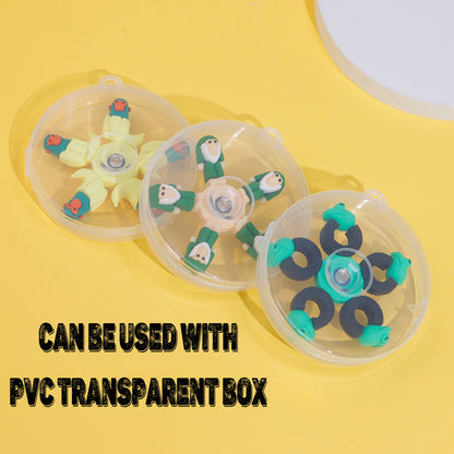 神话生物指尖陀螺 - 柔软PVC动物旋转玩具 - 儿童及成人减压玩具 - 多动症专注力训练工具