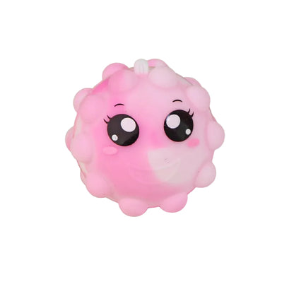 pink and white slow-rebound squeeze toy