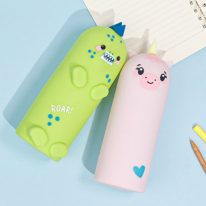 pink green pencil case