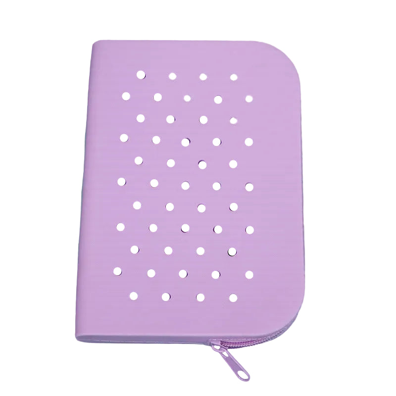 purple Wide Student Pencil Case
