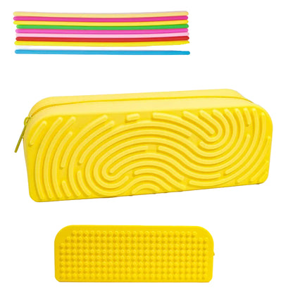 yellow Educational Rectangular Pencil Case